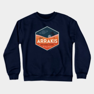 Dune – Visit Arrakis – The Spicy Planet! Vintage travel poster Crewneck Sweatshirt